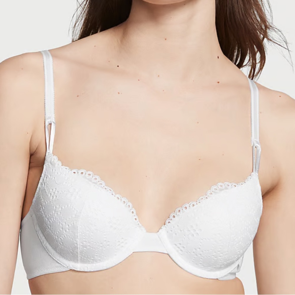 Victoria's Secret White Lace Push-Up Bra